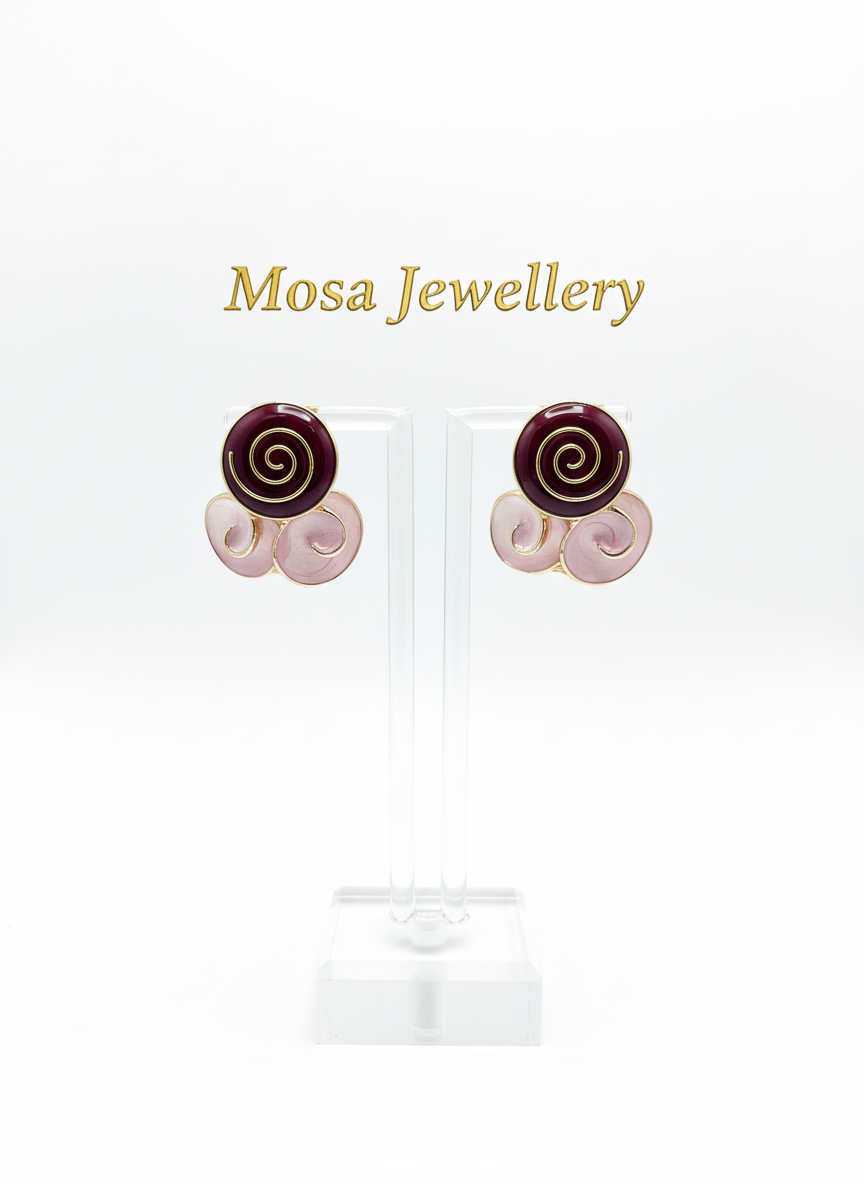 Elegant Spiral Design Fashion Earrings for Women – Stylish Designer Jewelry