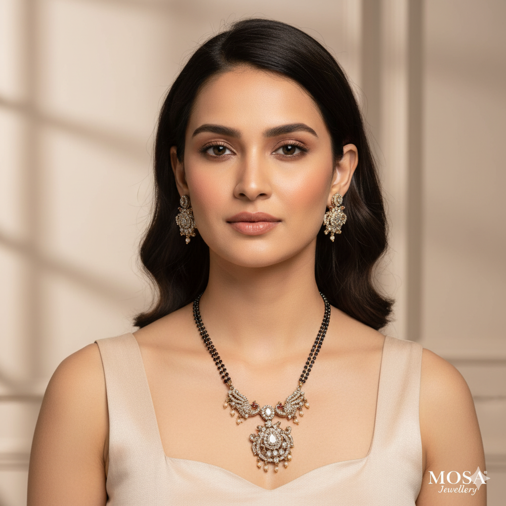 Black Marble Pattern Necklace and Earrings Jewelry Set – Elegant Fashion Collection for Women Elevate your jewelry collection