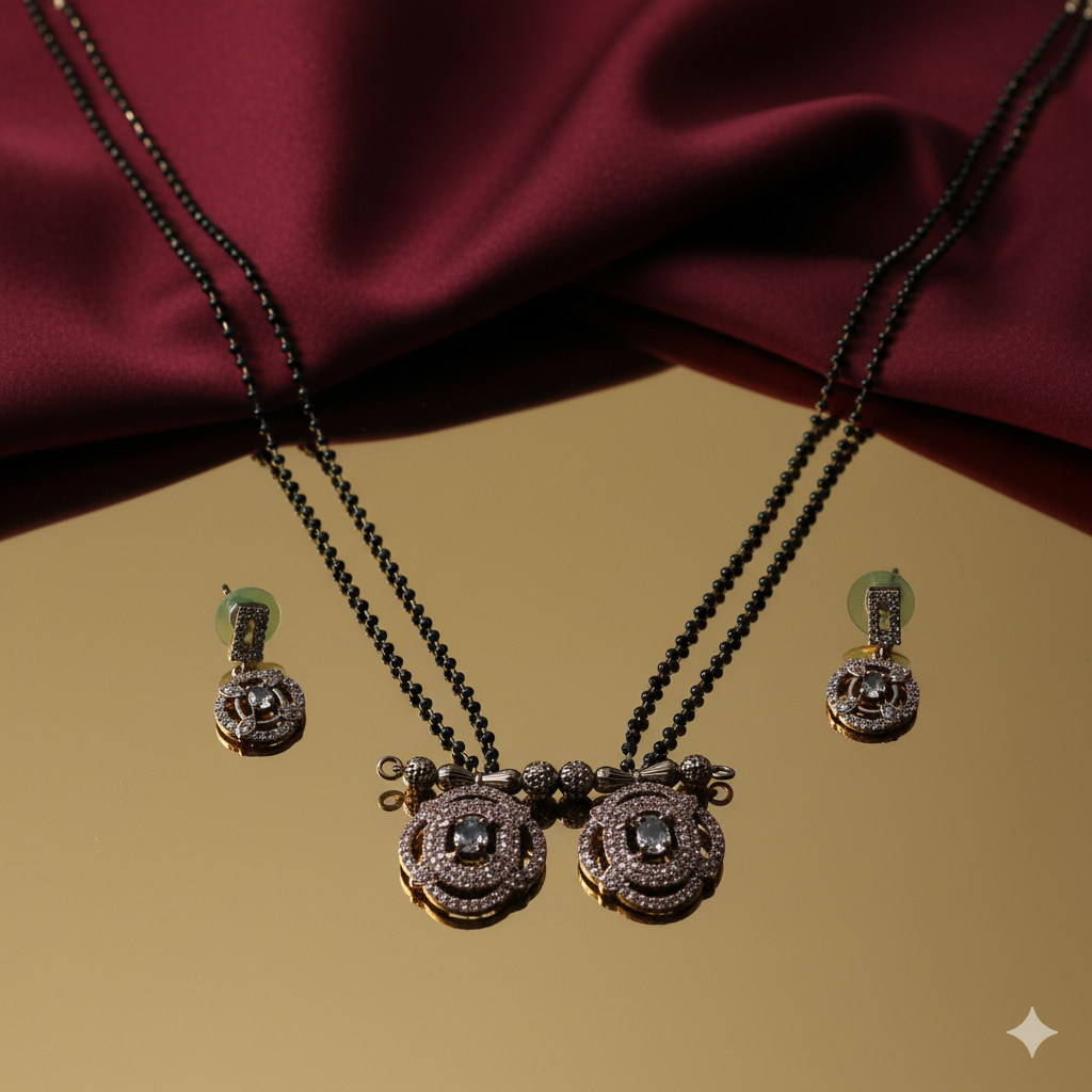 Delicate Floral Pendant Necklace for Women – Rose Gold Finish Elegant Chain with Artistic Flower Design for Party, Wedding & Daily Wear
