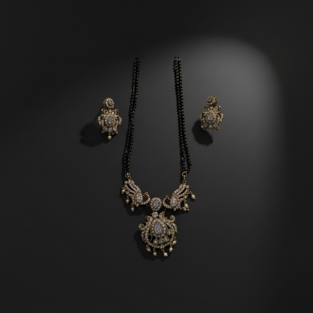 Royal Emerald Style Necklace for Women – Designer Gold Plated Statement Jewelry with Green Stone Look for Wedding & Festive Wear