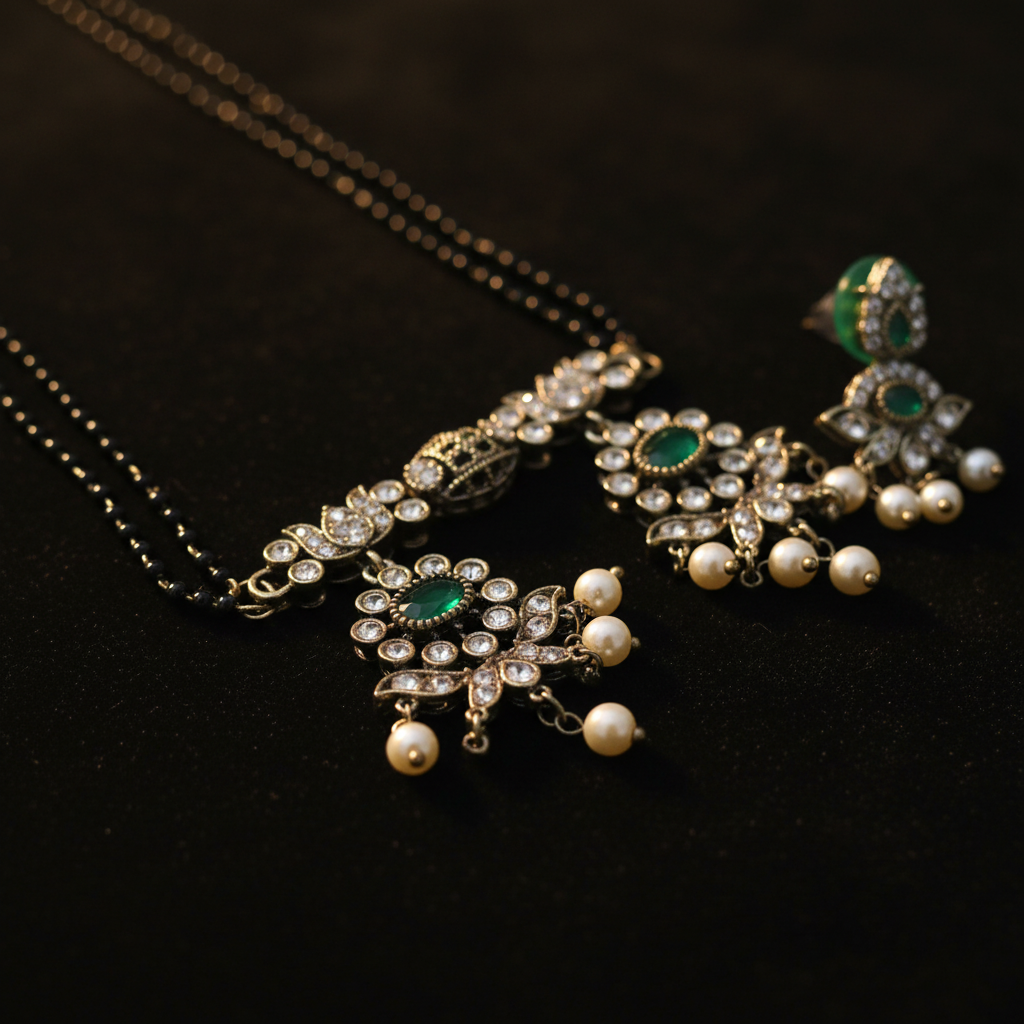 Trendy Necklace for Women Stylish Oxidised Fashion Jewelry for Party & Daily Wear 1
