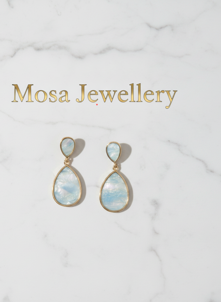 Pearl Floral Drop Earrings for Women – Elegant Designer Fashion Jewelry