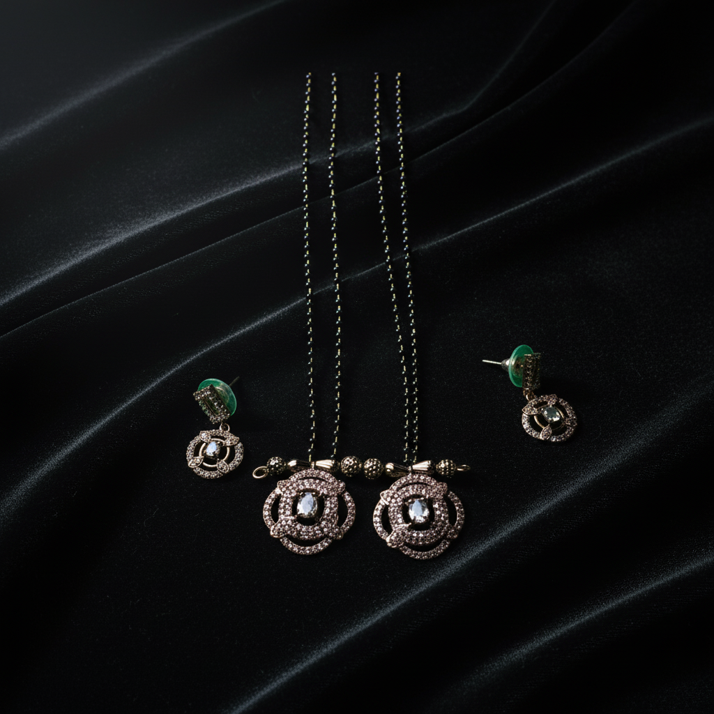 Delicate Floral Pendant Necklace for Women – Rose Gold Finish Elegant Chain with Artistic Flower Design for Party, Wedding & Daily Wear