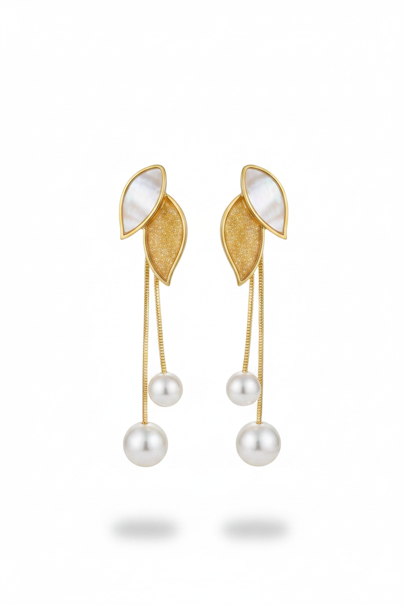 Geometric Dangle Earrings for Women – Modern Silver Tone Fashion Jewelry for Office & Party Wear