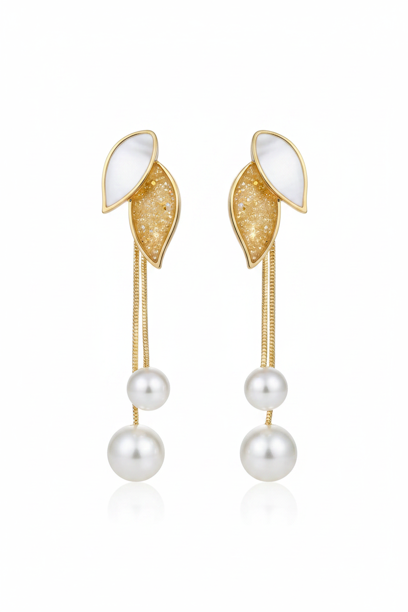 Geometric Dangle Earrings for Women – Modern Silver Tone Fashion Jewelry for Office & Party Wear
