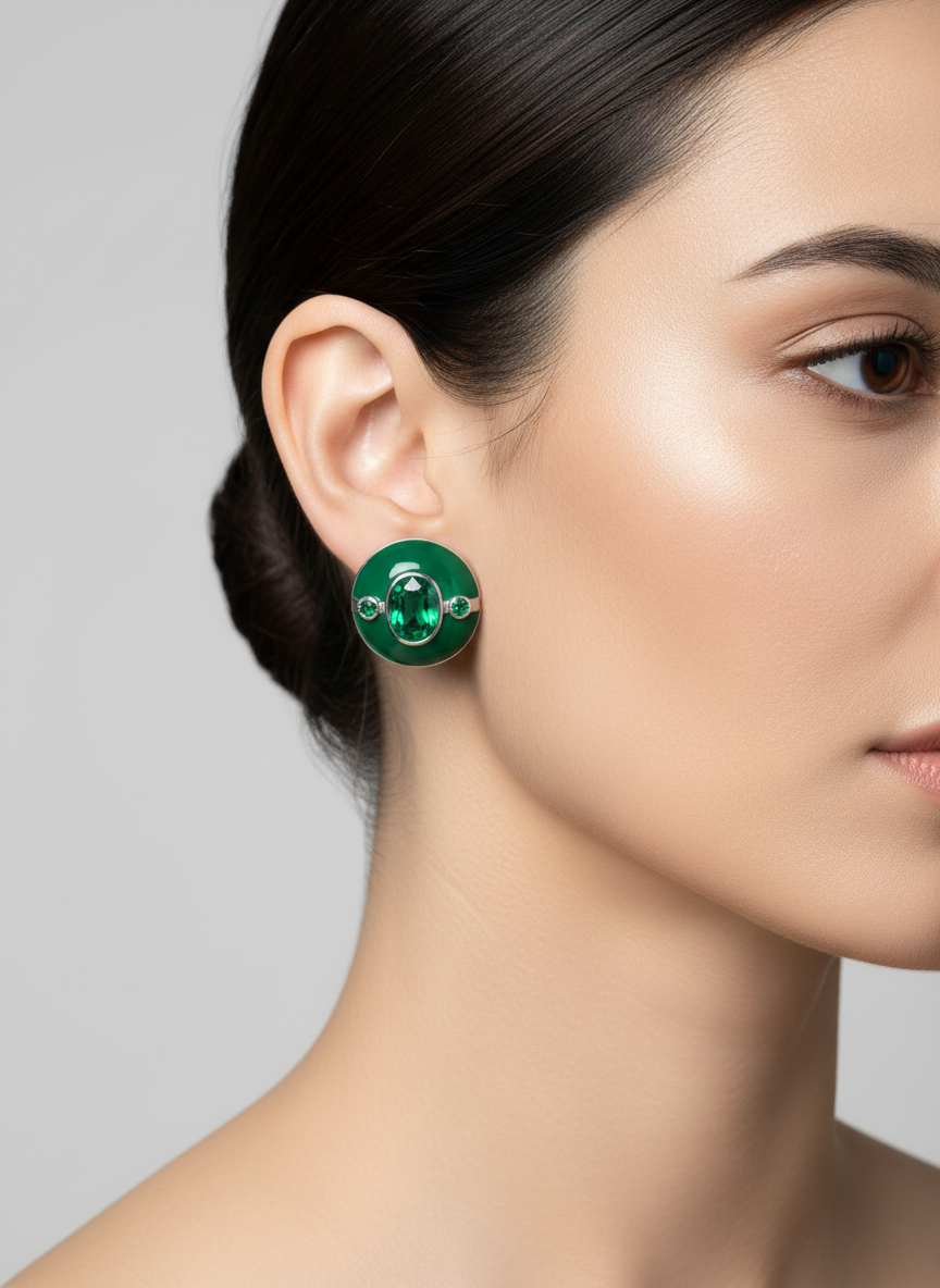 Floral Enamel Earrings for Women – Colorful Designer Jewelry for Party & Daily Wear