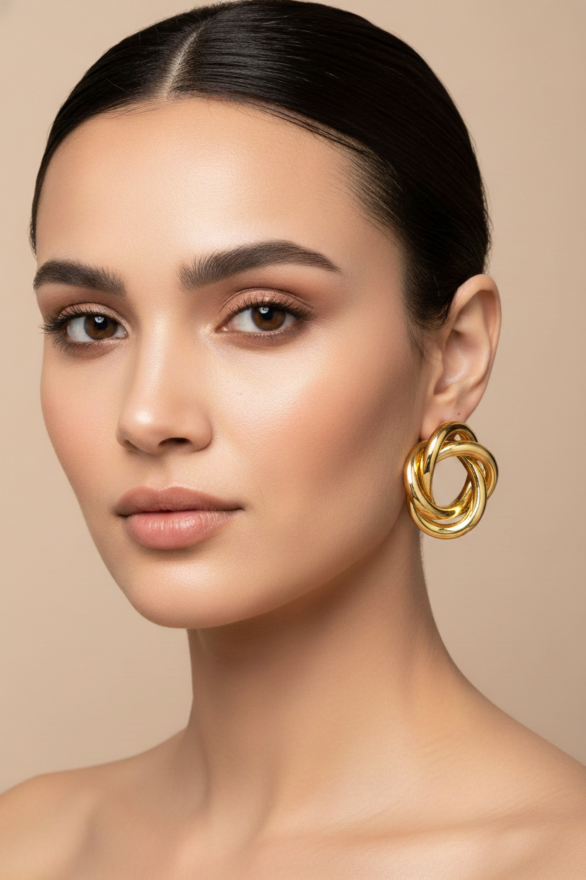 Minimal Hoop Earrings for Women – Stylish Gold Plated Modern Jewelry for Daily Wear & Casual Look