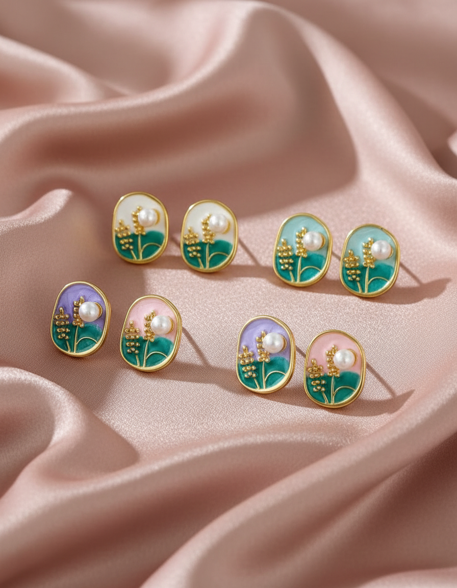 Luxury Crystal Stud Earrings for Women – Premium Sparkling Stone Fashion Jewelry for Party Wear & Evening Look