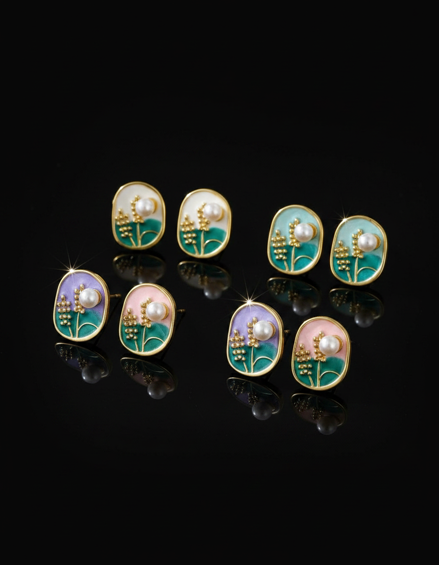 Luxury Crystal Stud Earrings for Women – Premium Sparkling Stone Fashion Jewelry for Party Wear & Evening Look