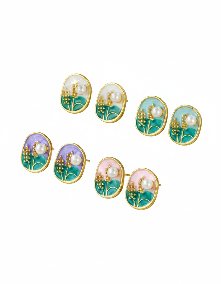 Luxury Crystal Stud Earrings for Women – Premium Sparkling Stone Fashion Jewelry for Party Wear & Evening Look