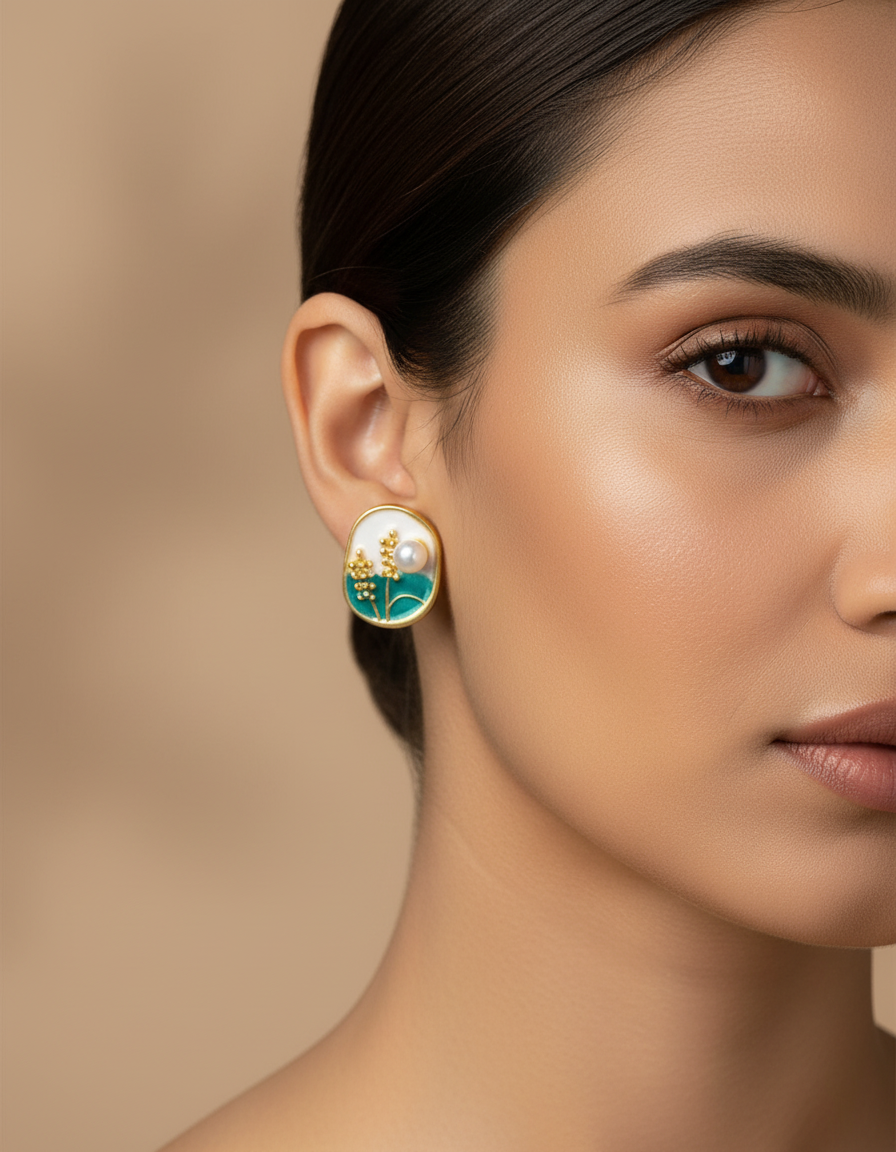 Luxury Crystal Stud Earrings for Women – Premium Sparkling Stone Fashion Jewelry for Party Wear & Evening Look