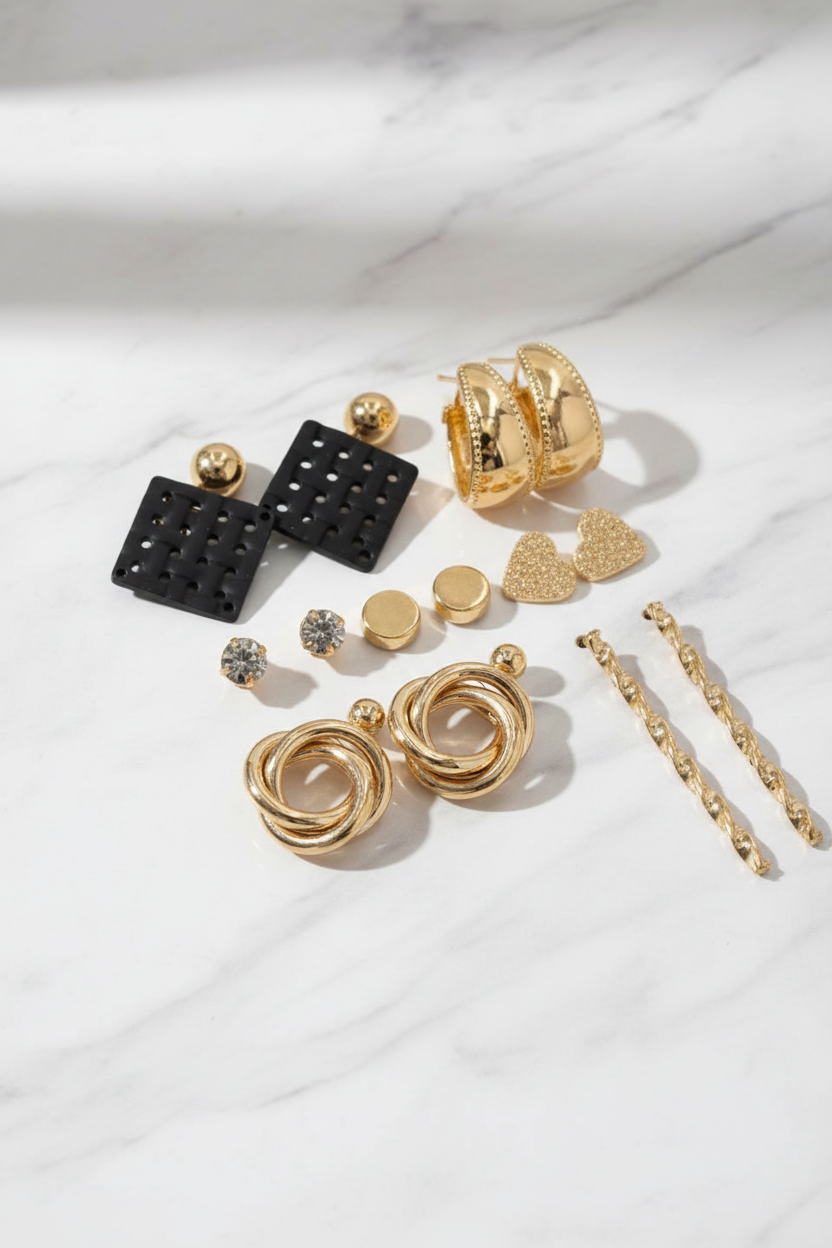 Minimal Hoop Earrings for Women – Stylish Gold Plated Modern Jewelry for Daily Wear & Casual Look